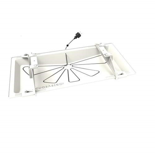 wit RAL9002 + thermische verwarmingskabel l= 3m wit RAL9002 + thermische verwarmingskabel l= 3m